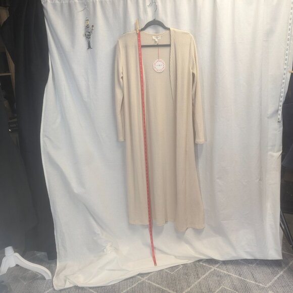 NWT Umgee Size Small Cream Colored Long Open Cardigan - Picture 7 of 11